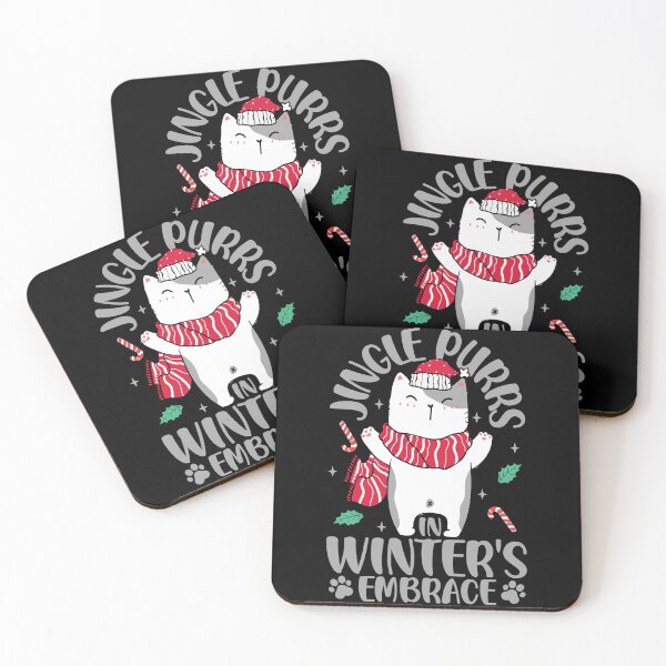 Item preview, Jingle Purrs in Winter's Embrace designed and sold by RuggedCocoShop.