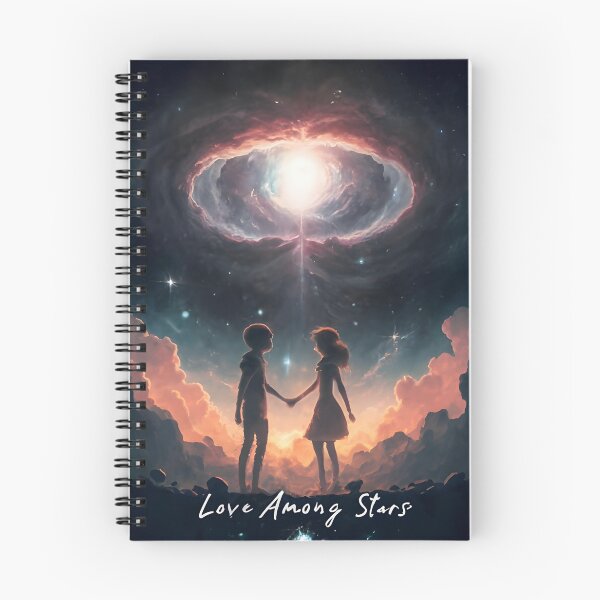 Item preview, Celestial Love: Couple Embraced by Cosmic Beauty designed and sold by TRYIITSTEES.