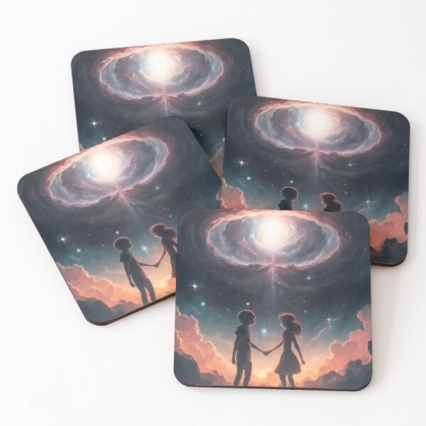 Item preview, Celestial Love: Couple Embraced by Cosmic Beauty designed and sold by TRYIITSTEES.