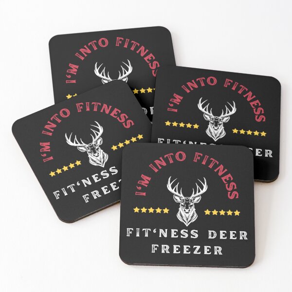 Item preview, I'm into Fitness, Fit'ness Deer Freezer - Whimsical Deer Design designed and sold by faicalart.