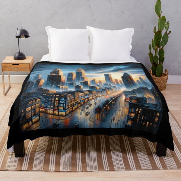 Item preview, Twilight Cityscape designed and sold by BestArtByArvind.