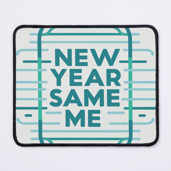 Item preview, new year same me - green lines design designed and sold by EvaAngel.