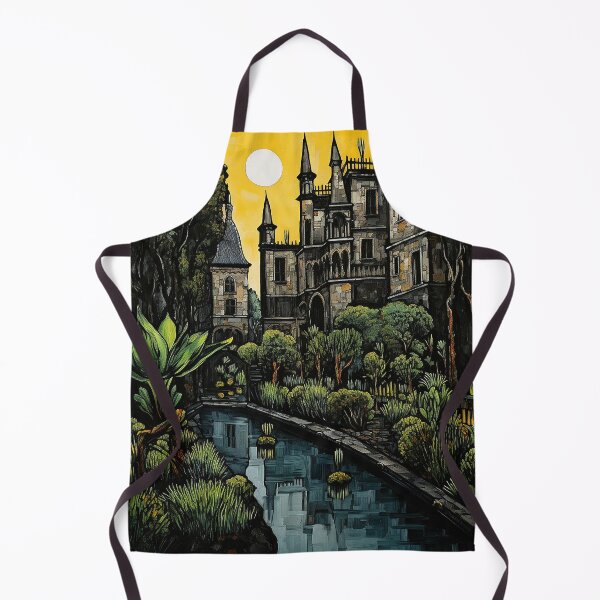 Item preview, villa garden colorful travel vintage graphics designed and sold by wonderfulpark.