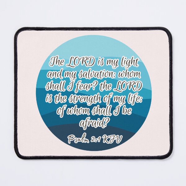 Item preview, Psalm 27 Kjv T Shirt / Sticker designed and sold by Designsleashed.
