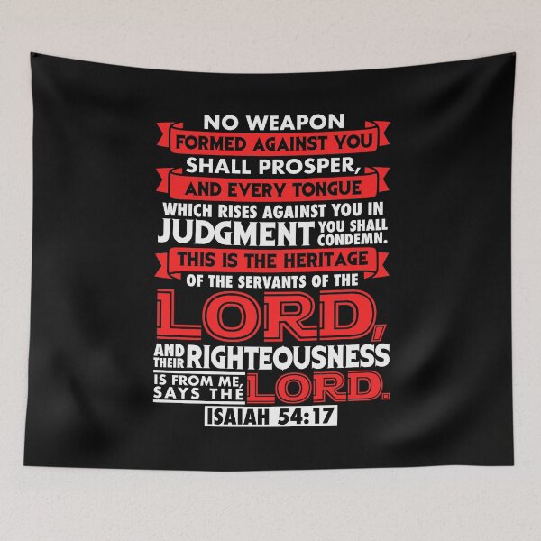 Item preview, Isaiah 54:17 No Weapon Formed Against You Shall Prosper designed and sold by plushism.