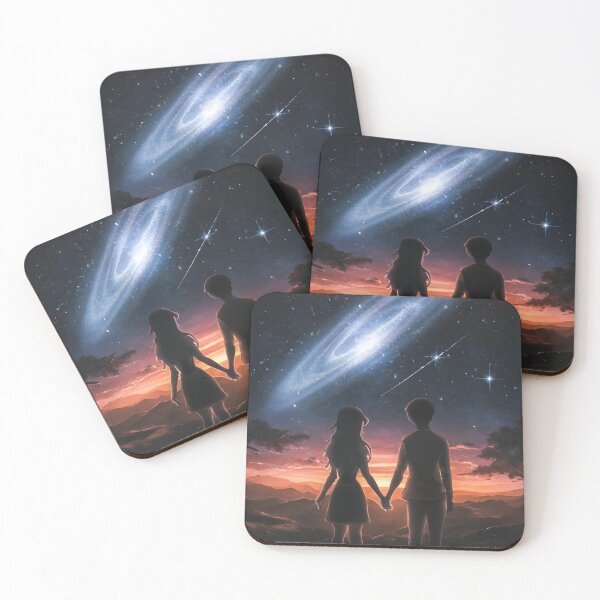 Item preview, Cosmic Love: Celestial Couple Stargazing Together designed and sold by TRYIITSTEES.