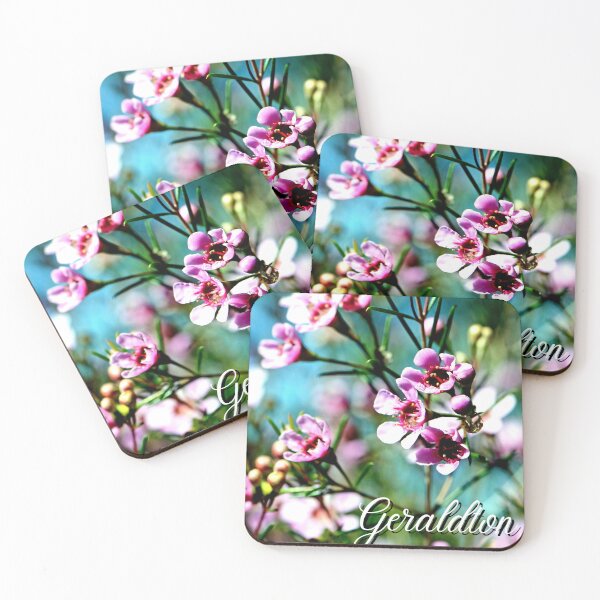 Item preview, Pink Flowers of an Australian Geraldton cultivar, CWA pink Western Australia designed and sold by CyberArtistOne.