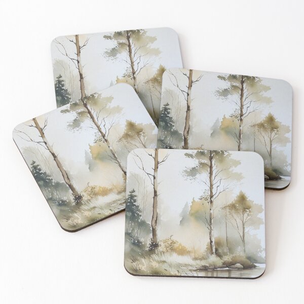 Item preview, Ash Trees by the River, designed and sold by Frame of Mind .