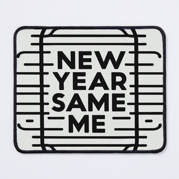 Item preview, new year same me - black lines design designed and sold by EvaAngel.