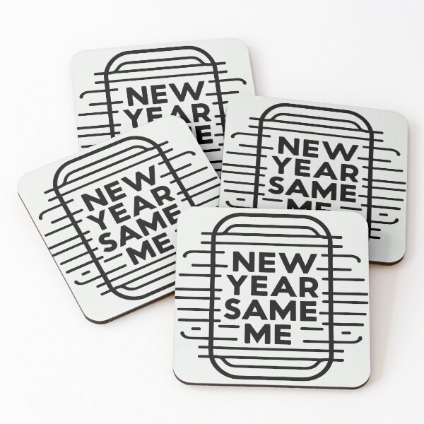 Item preview, new year same me - black lines design designed and sold by EvaAngel.