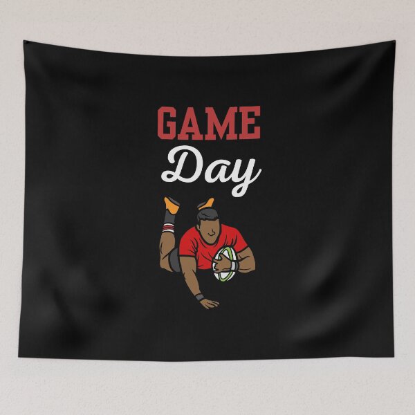 Item preview, Game day, rugby player, rugby game saying or quote designed and sold by NBSStore.