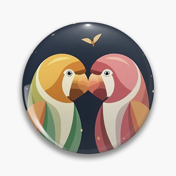 Item preview, Tropical love birds designed and sold by this-is-mona.