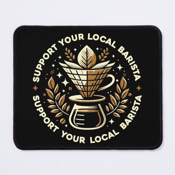 Item preview, Support Your Local Barista | Coffee sticker designed and sold by ianths.