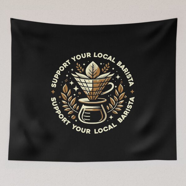 Item preview, Support Your Local Barista | Coffee sticker designed and sold by ianths.