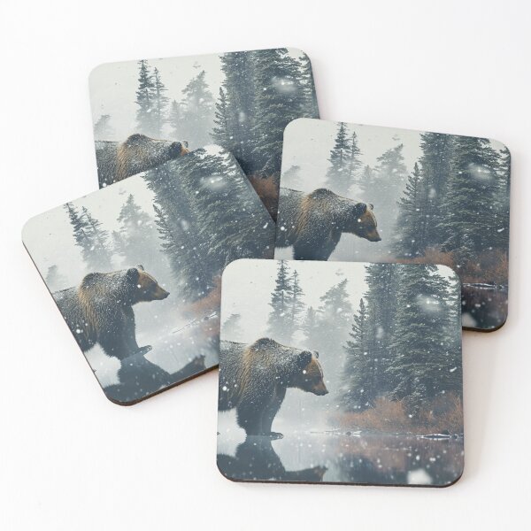 Item preview, Bear in the winter designed and sold by AIArtworks-ita.