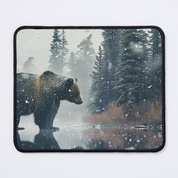 Item preview, Bear in the winter designed and sold by AIArtworks-ita.