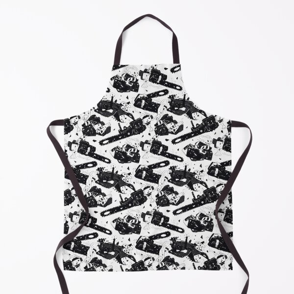 Item preview, White "Take It Down!" Chainsaw Pattern designed and sold by CrossXLine.