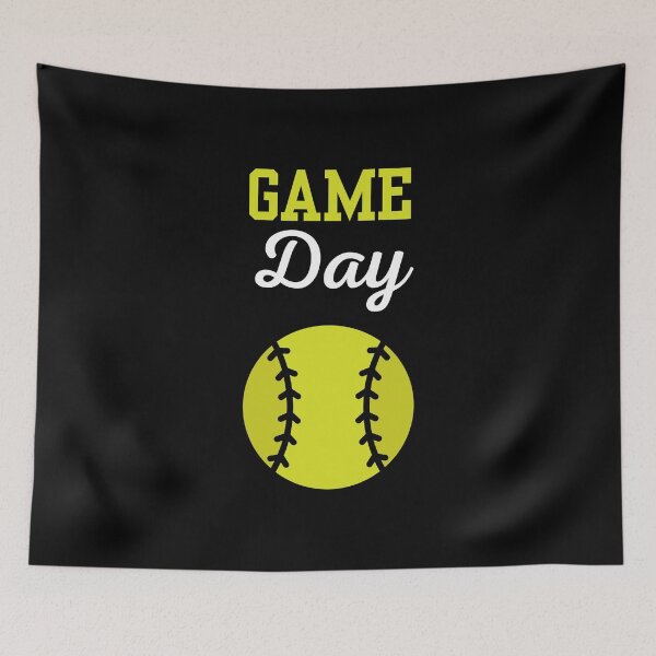 Item preview, Game day, softball club player, softball sport lover and fan designed and sold by NBSStore.