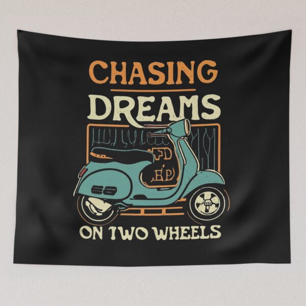 Item preview, Chasing Dreams on Two Wheels designed and sold by Sketch-Shack.