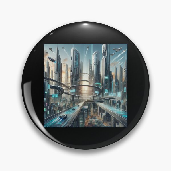 Item preview, Futuristic Cityscape Vision designed and sold by BestArtByArvind.