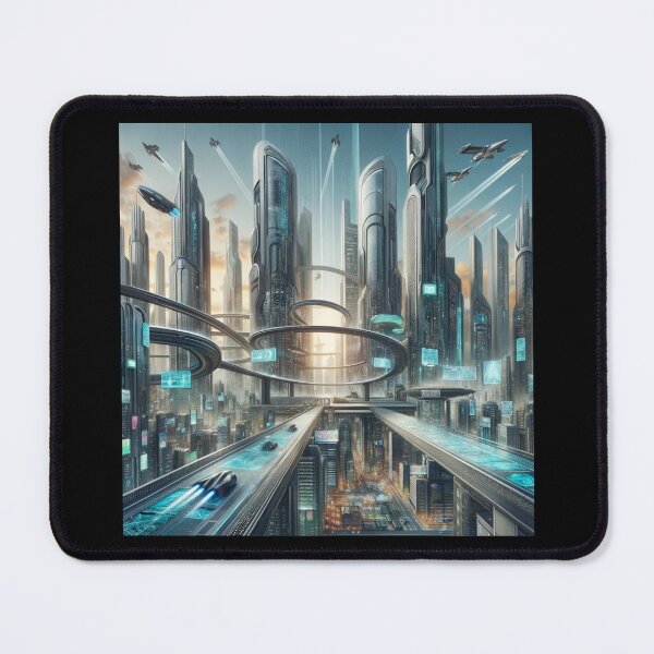 Item preview, Futuristic Cityscape Vision designed and sold by BestArtByArvind.