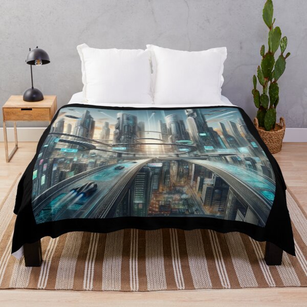 Item preview, Futuristic Cityscape Vision designed and sold by BestArtByArvind.
