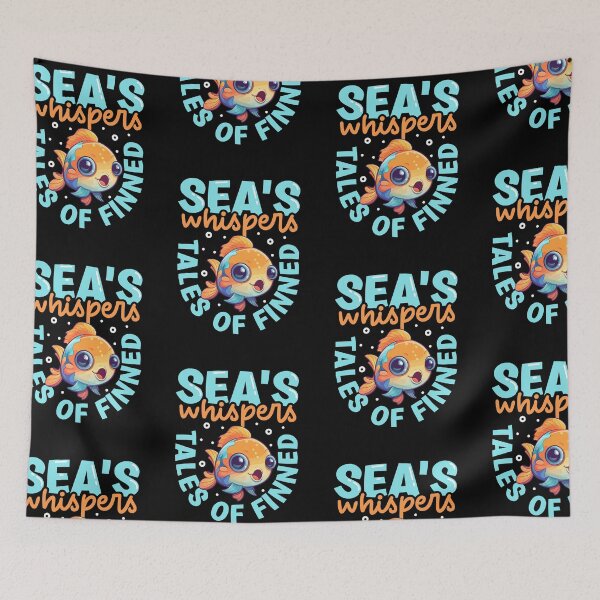 Item preview, Sea's Whispers Tales of Finned designed and sold by RuggedCocoShop.