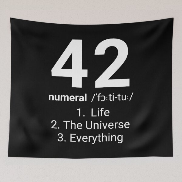 Item preview, Hitchhikers Guide to the Galaxy 42 designed and sold by humnoo.