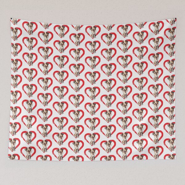Item preview, English Shepherd Cartoon in Love Heart swoosh  designed and sold by For Dog Sake!®.