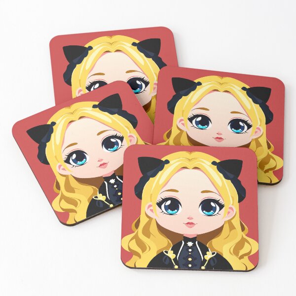 Item preview, Glimmering Gaze,illustration of Blonde baby doll designed and sold by AgarutanPrint.