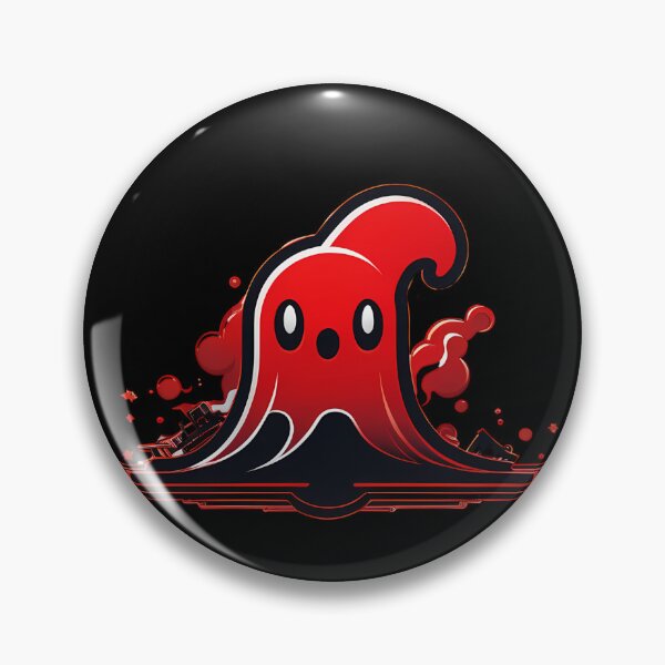 Item preview, Clockwork Fun: The Playful Red Ghost designed and sold by Artedig.