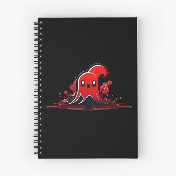Item preview, Clockwork Fun: The Playful Red Ghost designed and sold by Artedig.