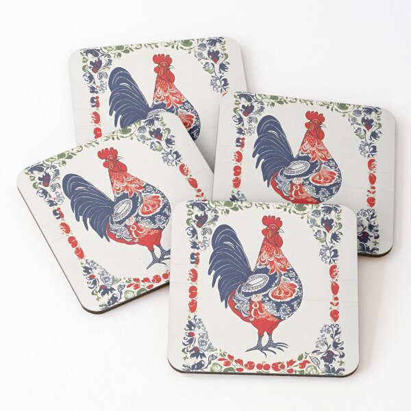 Item preview, Galo de Barcelos Rooster Tea Towel Portugal Design #2 designed and sold by Kayley  |  QuintaDaColherArtes.