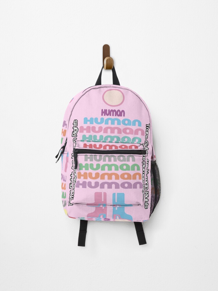 Thumbnail 1 of 3, Backpack, Trans Rights Are Human Rights designed and sold by EunsooLee.