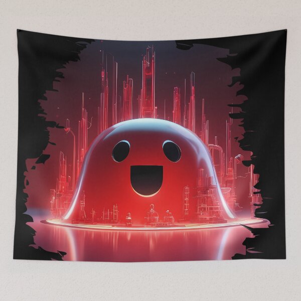 Item preview, Explosion of Joy: Mechanical Smiling Red Ghost designed and sold by Artedig.
