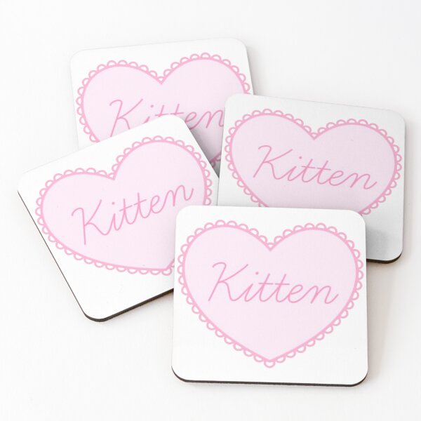 Item preview, Kitten text pink heart designed and sold by My little sweet shop.