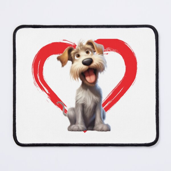 Item preview, Glen of Imaal Terrier Cartoon in Love Heart swoosh  designed and sold by For Dog Sake!®.