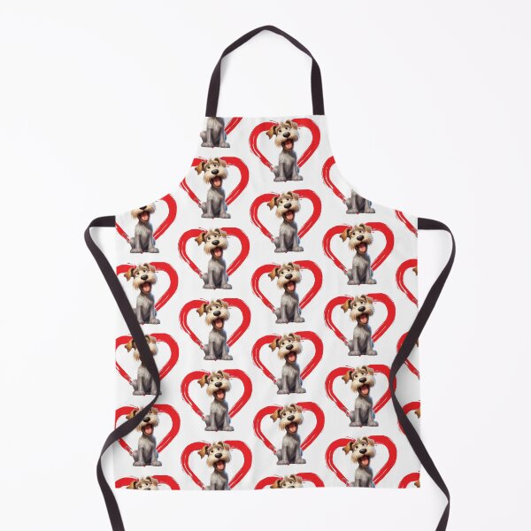 Item preview, Glen of Imaal Terrier Cartoon in Love Heart swoosh designed and sold by For Dog Sake!®.