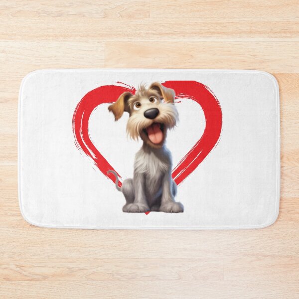 Item preview, Glen of Imaal Terrier Cartoon in Love Heart swoosh  designed and sold by For Dog Sake!®.