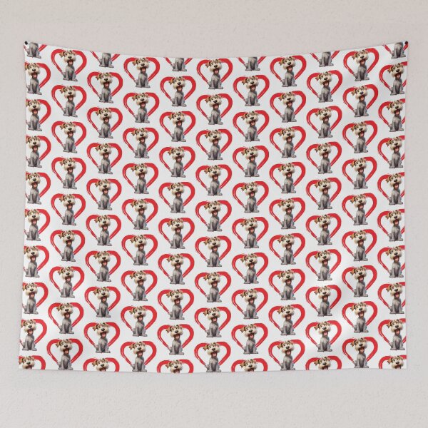 Item preview, Glen of Imaal Terrier Cartoon in Love Heart swoosh  designed and sold by For Dog Sake!®.