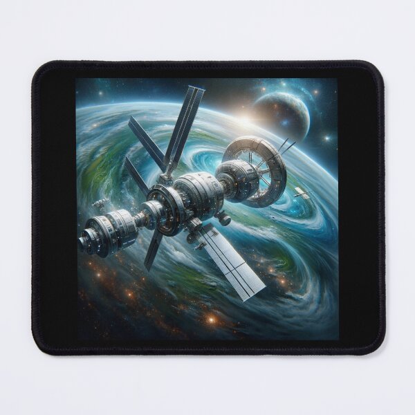 Item preview, Futuristic Space Station Odyssey designed and sold by BestArtByArvind.