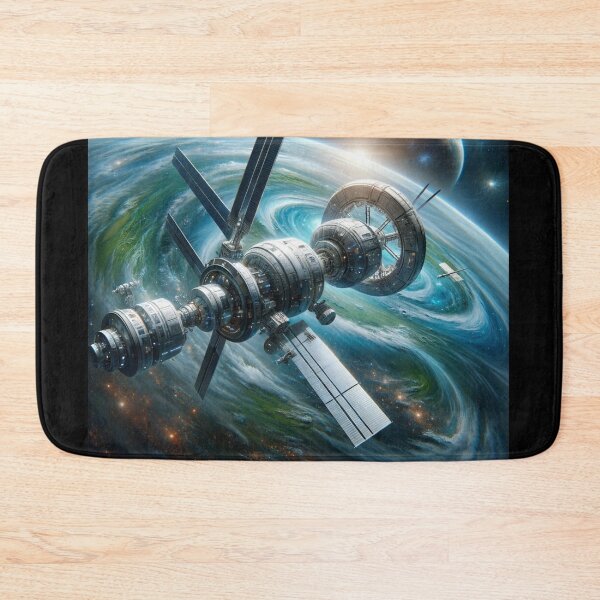Item preview, Futuristic Space Station Odyssey designed and sold by BestArtByArvind.