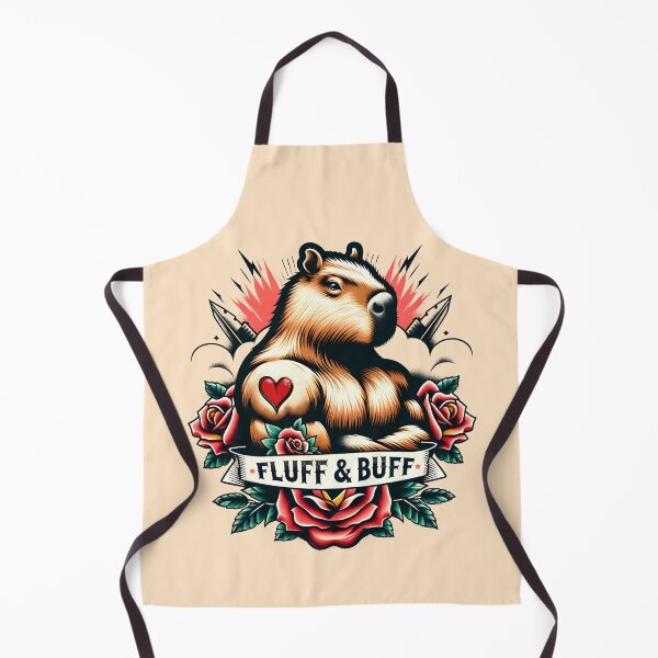 Item preview, Muscled Capybara | Fluff'nBuff | Fitness Quote | Funny designed and sold by AngryBlackDog.