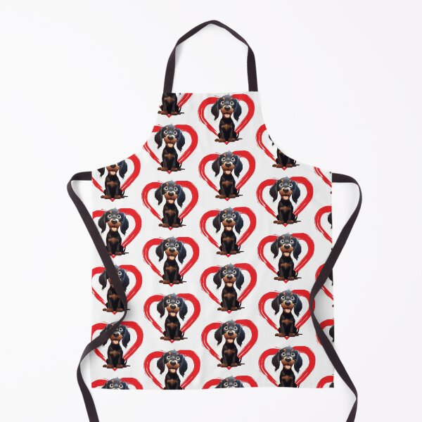Item preview, Gorden Setter Cartoon in Love Heart swoosh  designed and sold by For Dog Sake!®.