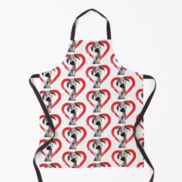 Item preview, Greyhound Cartoon in Love Heart swoosh  designed and sold by For Dog Sake!®.