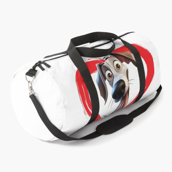 Item preview, Greyhound Cartoon in Love Heart swoosh designed and sold by For Dog Sake!®.
