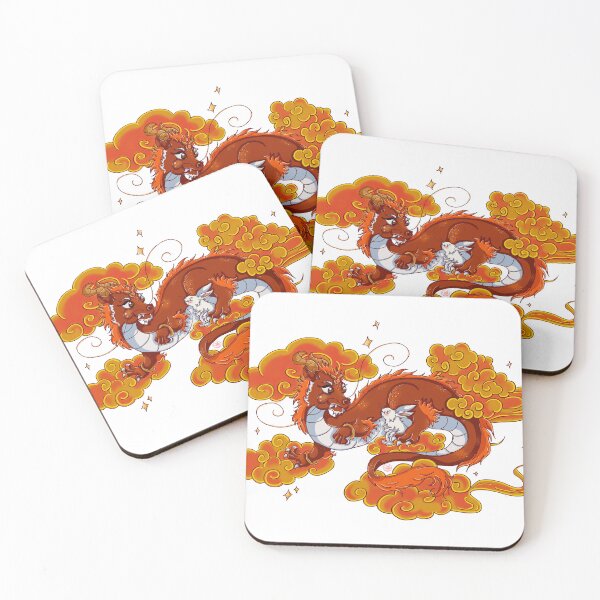 Item preview, Dragon with white rabbit designed and sold by SumireSato4.