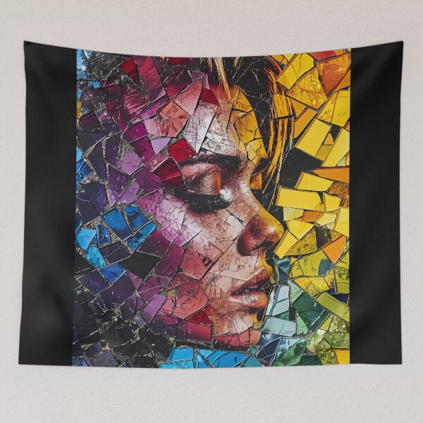 Item preview, A Portrait of Pain designed and sold by AI-Only Creations.