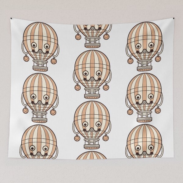 Item preview, Up, Up, and Away: Cute Kawaii Hot Air Balloon Adventure designed and sold by DigitalGraphic1.