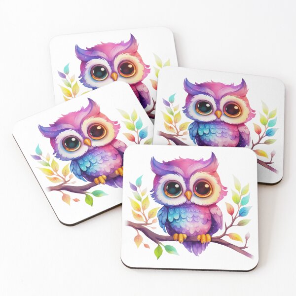 Item preview,  Cute Colorful Baby Owl designed and sold by ZenEvoke.